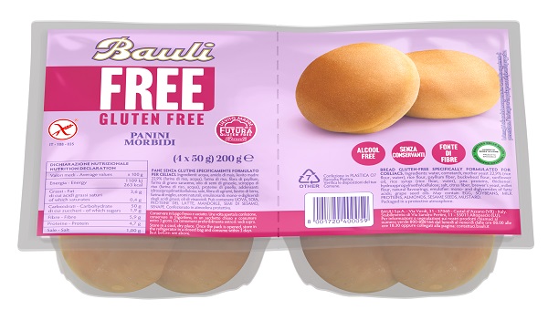 BAULI FREE PANINI MORBIDI 4 PEZZI DA 50 G - farmaidea24.com