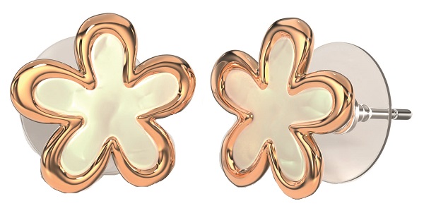 BJT423 ORECCHINI DAISY 11MM GOLD PLATED - farmaidea24.com