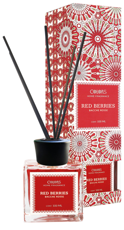 COLORS DIFFUSORE AMBIENTE BACCHE ROSSE 100 ML - farmaidea24.com
