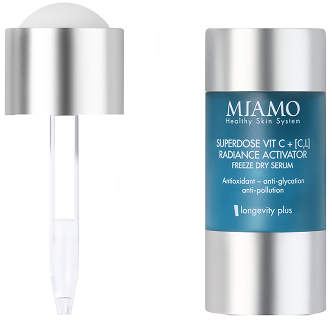 MIAMO LONGEVITY PLUS SUPERDOSE VITC C,L RADIANCE ACTIVATOR FREEZE DRY SERUM 5 ML - farmaidea24.com