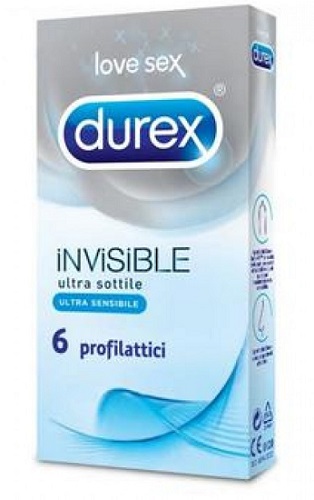 DUREX INVISIBLE PROFILATTICO 6 PEZZI - farmaidea24.com