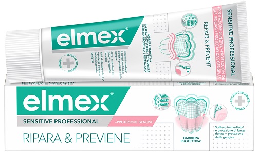 DENTIFRICIO ELMEX SENSITIVE RIPARA & PREVIENE 75 ML - farmaidea24.com
