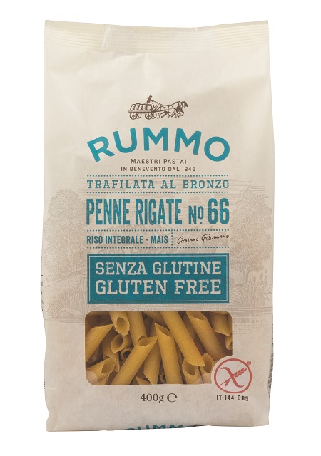 RUMMO PENNE RIGATE N66 DI RISO INTEGRALE E MAIS 400 G - farmaidea24.com