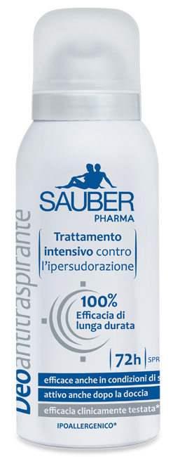 SAUBER ANTITRASPIRANTE 72 ORE SPRAY - farmaidea24.com