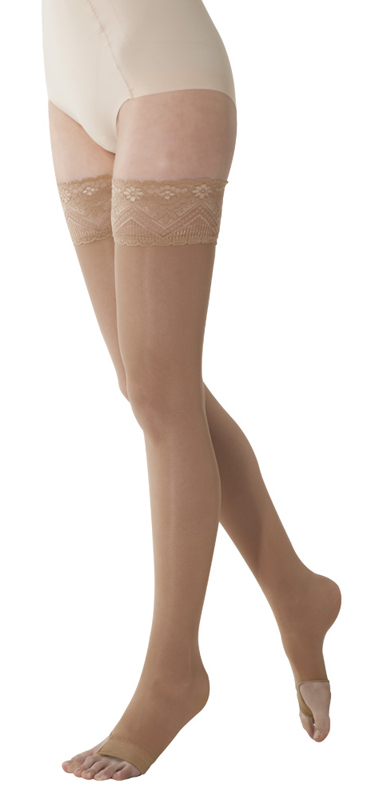 MARILYN 140 PUNTA APERTA CALZA AUTOREGGENTE CAMEL 3-ML - farmaidea24.com