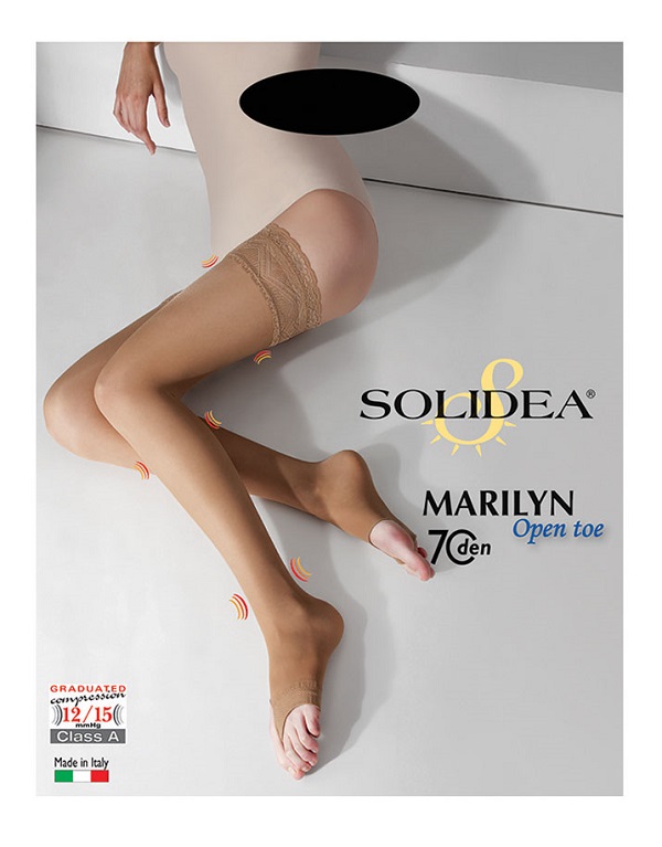 MARILYN 70 PUNTA APERTA CALZA AUTOREGGENTE NERO 3-ML - farmaidea24.com