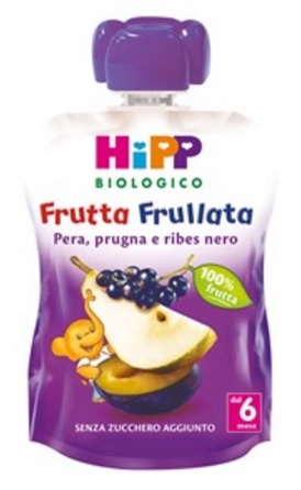 HIPP BIO FRUTTA FRULLATA PERA PRUGNA RIBES 90 G - farmaidea24.com