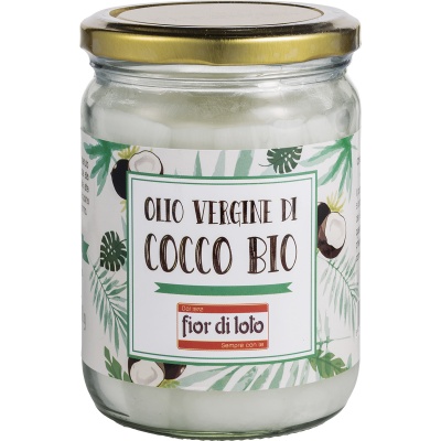 FIOR DI LOTO OLIO VERGINE DI COCCO BIO 450 ML - farmaidea24.com