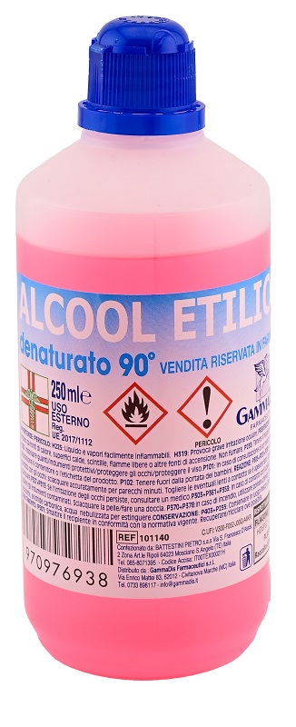 ALCOOL ETILICO DENATURATO 90 GRADI 250 ML - farmaidea24.com