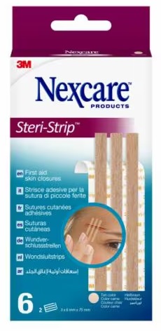 CEROTTO PER SUTURA STERI STRIP SKIN 6X75 MM 6 STRISCE - farmaidea24.com