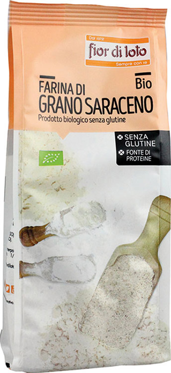 FARINA GRANO SARACENO SENZA GLUTINE BIO 375 G - farmaidea24.com