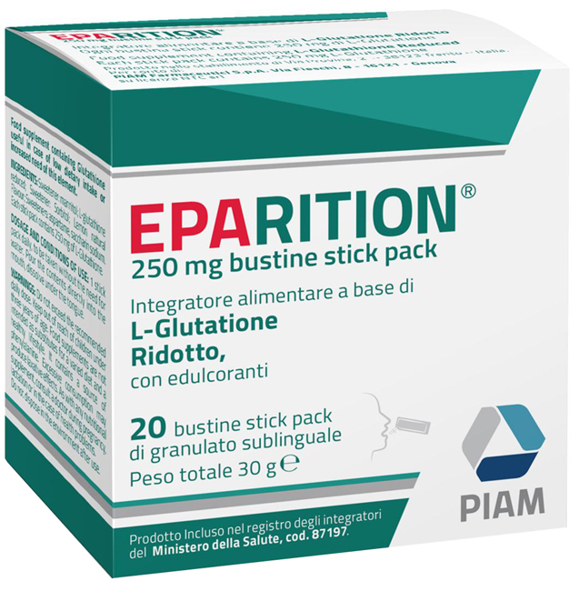 EPARITION 20 BUSTINE STICK PACK DA 250 MG DI GRANULATO SUBLINGUALE - farmaidea24.com