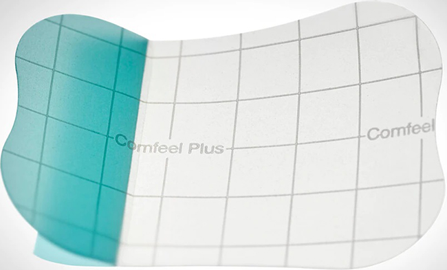 MEDICAZIONE SPECIALE ATTIVA TRASPARENTE CON IDROCOLLOIDE COMFEEL PLUS 5X7 CM 10 PEZZI - farmaidea24.com