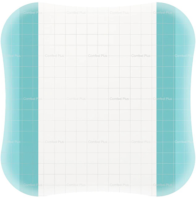 MEDICAZIONE SPECIALE ATTIVA TRASPARENTE CON IDROCOLLOIDE COMFEEL PLUS 20X20 CM 5 PEZZI - farmaidea24.com