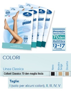 SAUBER COLLANT 70 DENARI MAGLIA LISCIA NERO 3 LINEA CLASSICA - farmaidea24.com