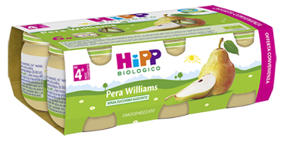 HIPP BIO OMOGENEIZZATO PERA WILLIAMS 6X80 G - farmaidea24.com