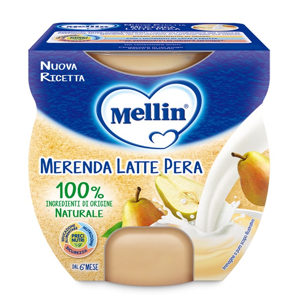 MELLIN MERENDA LATTE PERA 2 X 100 G - farmaidea24.com