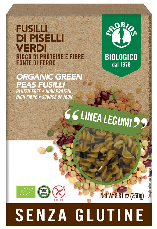 PROBIOS SPECIALITA' DI PISELLI VERDI FUSILLI 250 G - farmaidea24.com