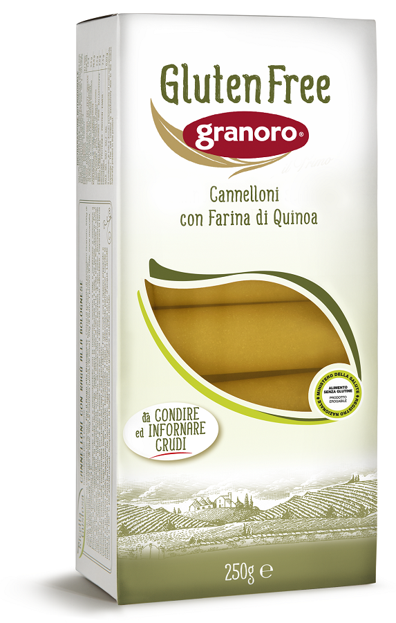 GLUTEN FREE GRANORO CANNELLONI CON QUINOA 250 G - farmaidea24.com