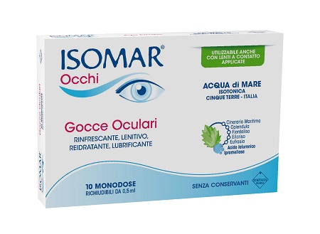 ISOMAR OCCHI GOCCE OCULARI ALL'ACIDO IALURONICO 0,20% 10 FLACONCINI - farmaidea24.com