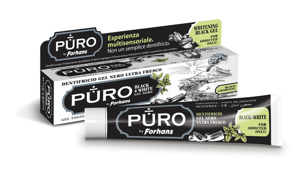 DENTIFRICIO FORHANS GEL BLACK4WHITE - farmaidea24.com