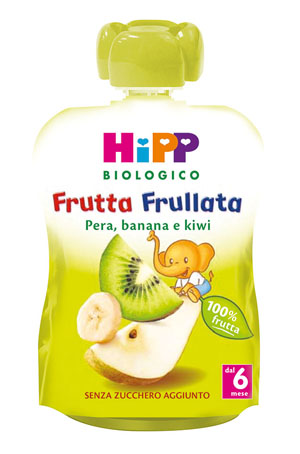HIPP BIO FRUTTA FRULLATA PERA BANANA KIWI 90 G - farmaidea24.com