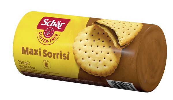 SCHAR MAXI SORRISI BISCOTTI CON CREMA AL CACAO 250 G - farmaidea24.com