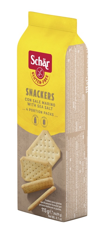 SCHAR SNACKERS CRACKERS CON SALE MARINO SENZA LATTOSIO 4 PORZIONI DA 29 G - farmaidea24.com