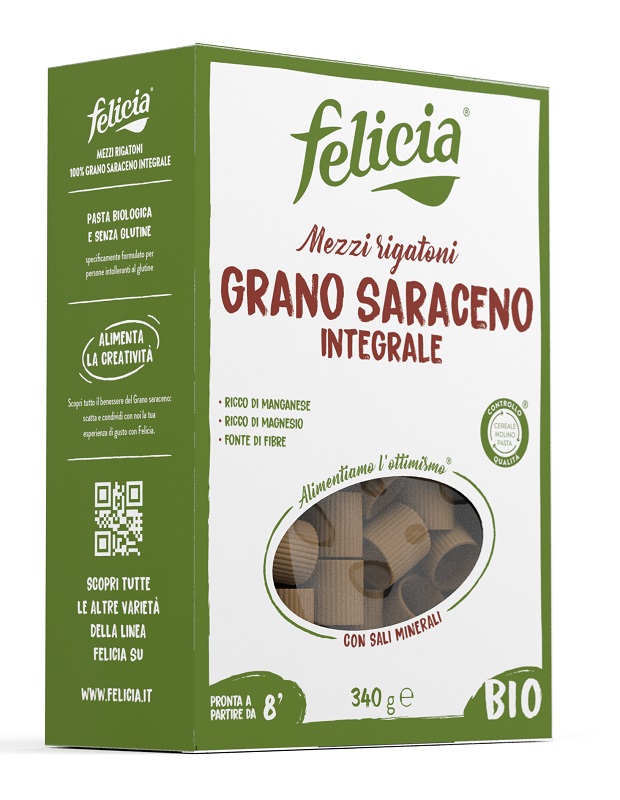 FELICIA BIO SARACENO MEZZI RIGATONI 340 G - farmaidea24.com