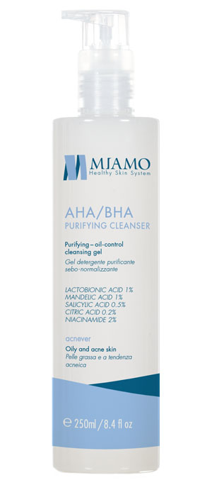 MIAMO ACNEVER AHA/BHA PURIFYING CLEANSER 250 ML - farmaidea24.com