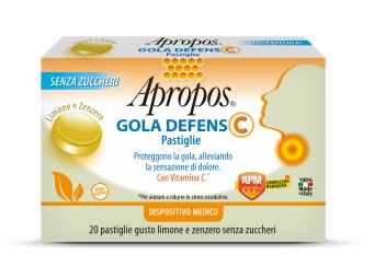 APROPOS GOLA DEFENS C LIMONE/ZENZERO 20 PASTIGLIE - farmaidea24.com