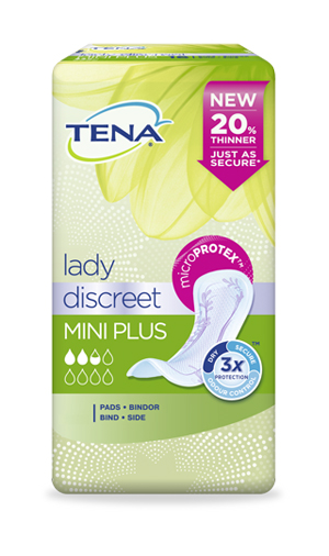PANNOLONE SAGOMATO TENA DISCREET MINI PLUS 16 PEZZI - farmaidea24.com