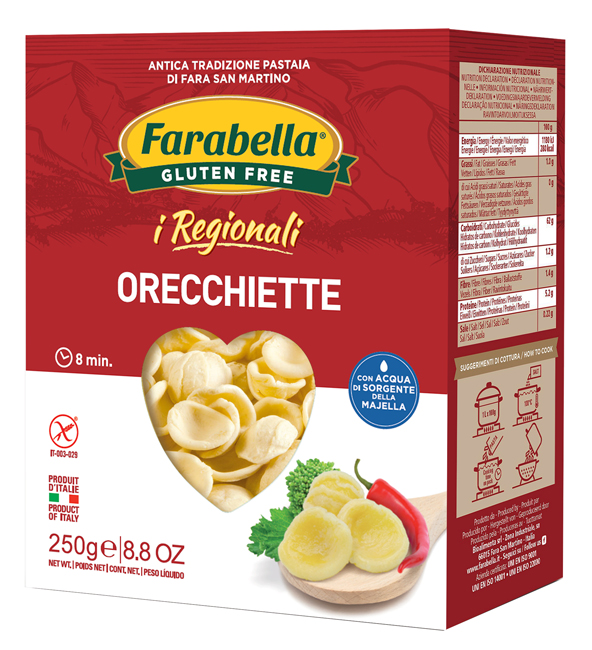 FARABELLA ORECCHIETTE I REGIONALI PASTA FRESCA STABILIZZATA 250 G - farmaidea24.com