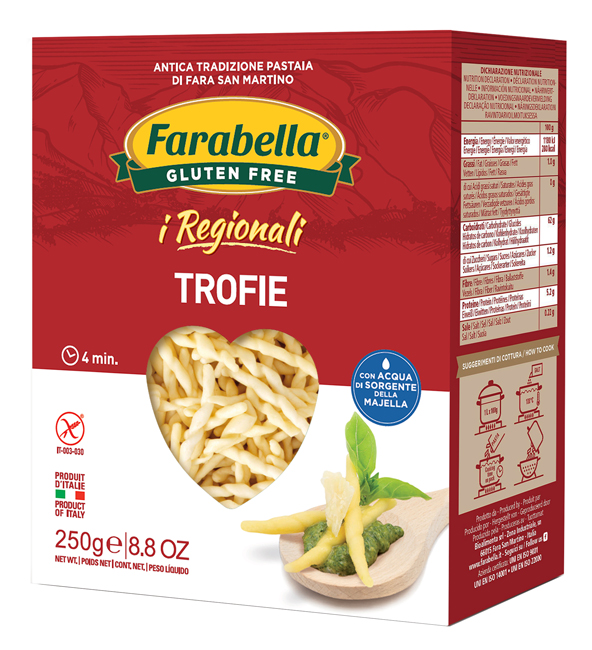 FARABELLA TROFIE I REGIONALI PASTA FRESCA STABILIZZATA 250 G - farmaidea24.com