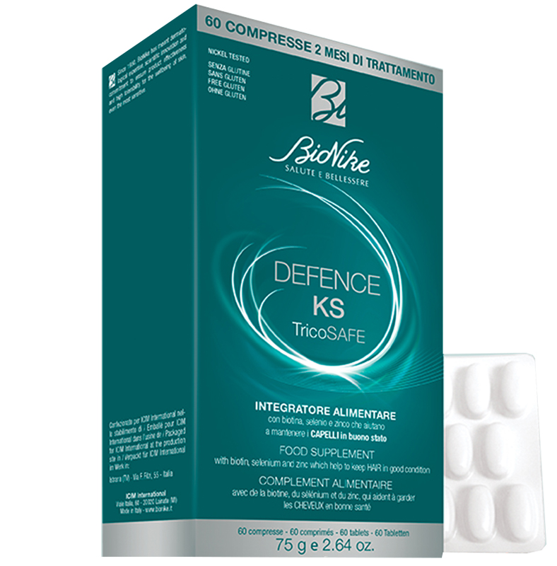 DEFENCE KS TRICOSAFE 60 COMPRESSE - farmaidea24.com