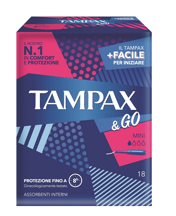 TAMPAX & GO MINI 18 PEZZI - farmaidea24.com