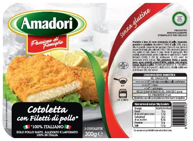 AMADORI COTOLETTA DI POLLO SURELATA 300 G - farmaidea24.com