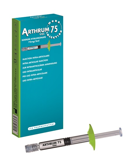 SIRINGA INTRA-ARTICOLARE ARTHRUM VISC 75 MONO INJECTION ACIDO IALURONICO 3 ML - farmaidea24.com