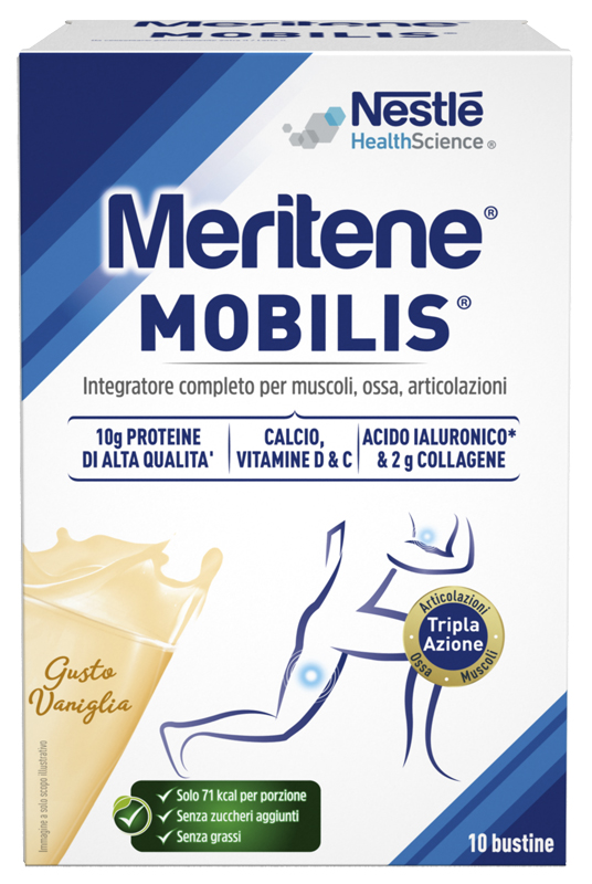 MERITENE MOBILIS GUSTO VANIGLIA 10 BUSTINE DA 21 G - farmaidea24.com