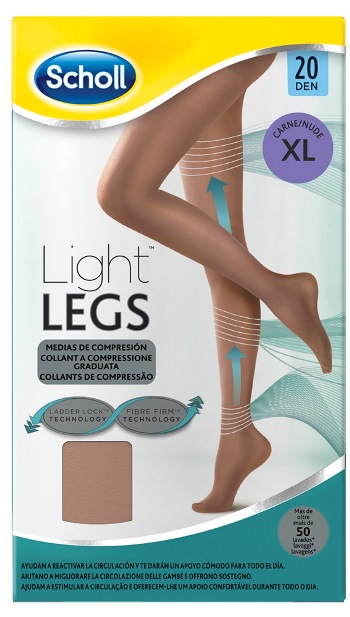 SCHOLL LIGHTLEGS 20 DENARI TAGLIA XL COLORE NUDE 1 PAIO - farmaidea24.com