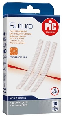 CEROTTO PER SUTURA PIC SOLUTION 6 X 100 MM 10 PEZZI - farmaidea24.com