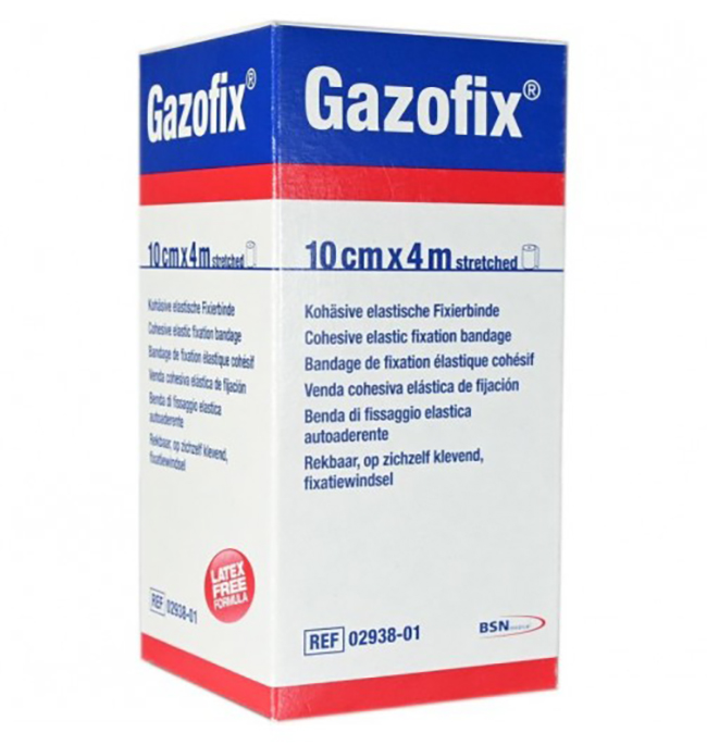 BENDA ELASTICA AUTOADESIVA GAZOFIX 10X400 CM - farmaidea24.com