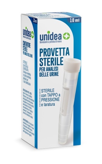 UNIDEA PROVETTA STERILE PER ANALISI URINE 10 ML - farmaidea24.com