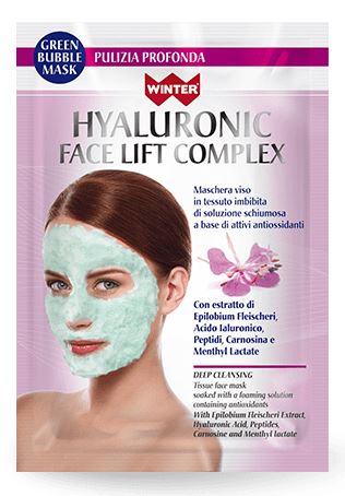WINTER HYALURONIC FACE LIFT COMPLEX MASCHERA VISO BUBBLE PULIZIA PROFONDA 23 ML - farmaidea24.com