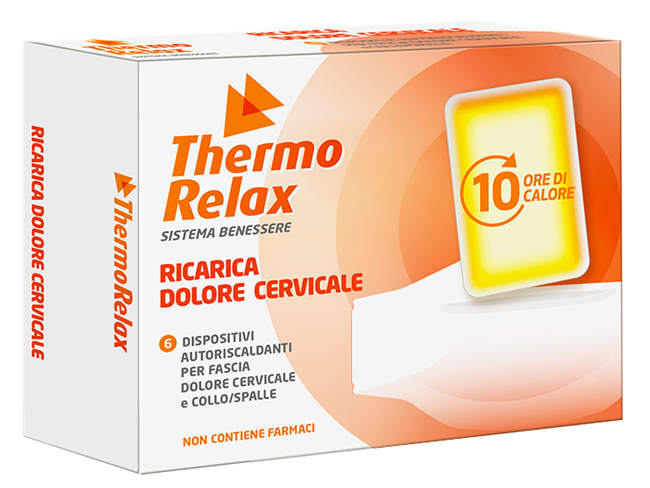 THERMORELAX RICARICA PER FASCIA DOLORE CERVICALE 6 DISPOSITIVI AUTORISCALDANTI - farmaidea24.com