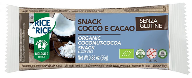 RICE&RICE SNACK COCCO CACAO 25 G - farmaidea24.com