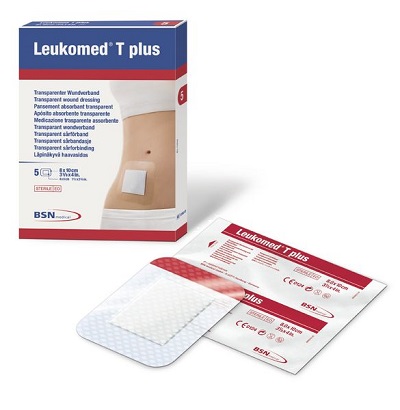 MEDICAZIONE POST-OPERATORIA LEUKOMED T PLUS TRASPARENTE IMPERMEABILE 8 X 10 CM - farmaidea24.com