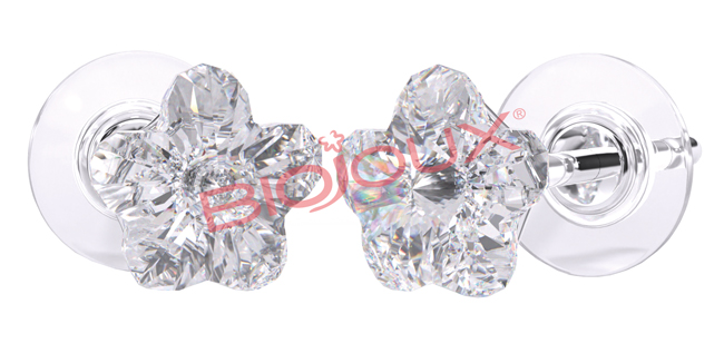 ORECCHINO POST FORATURA SWAROVSKI CRYSTAL FLOWER ARTICOLO BJT963 - farmaidea24.com