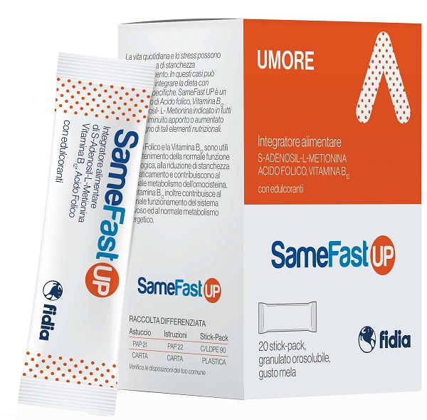 SAMEFAST UP 20 STICK PACK GRANULATO OROSOLUBILE GUSTO ANANAS - farmaidea24.com