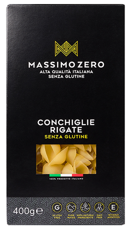 MASSIMO ZERO CONCHIGLIE RIGATE 400 G - farmaidea24.com